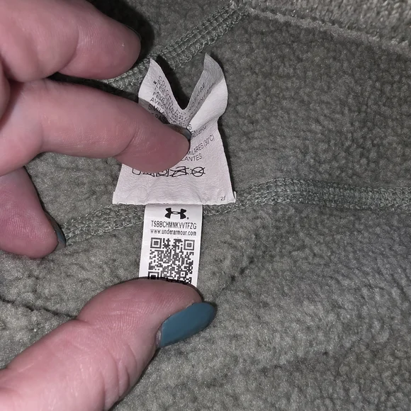 Under Armour Men's Expanse Specialist 1/4 Zip Pullover Green Med Sleeve Pocket - Picture 9 of 10